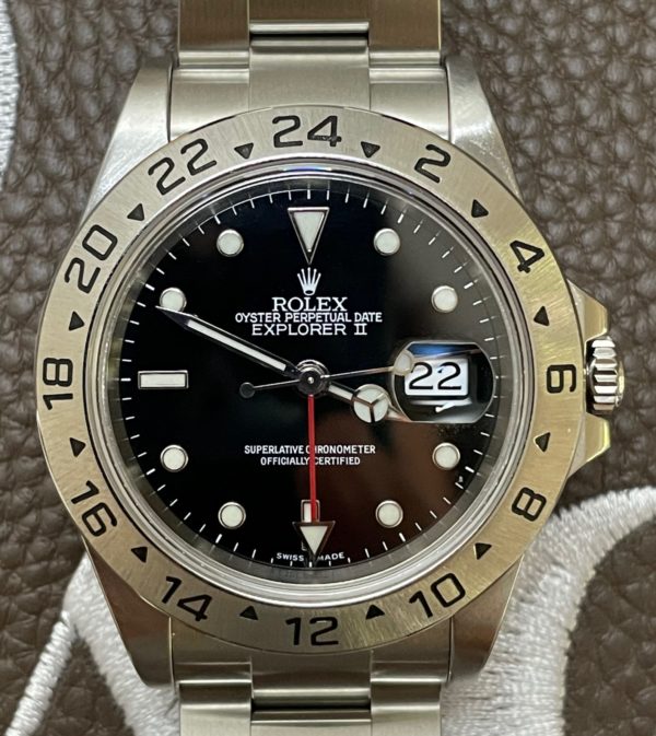 2000 Rolex Explorer II 16570 “Black” Dial