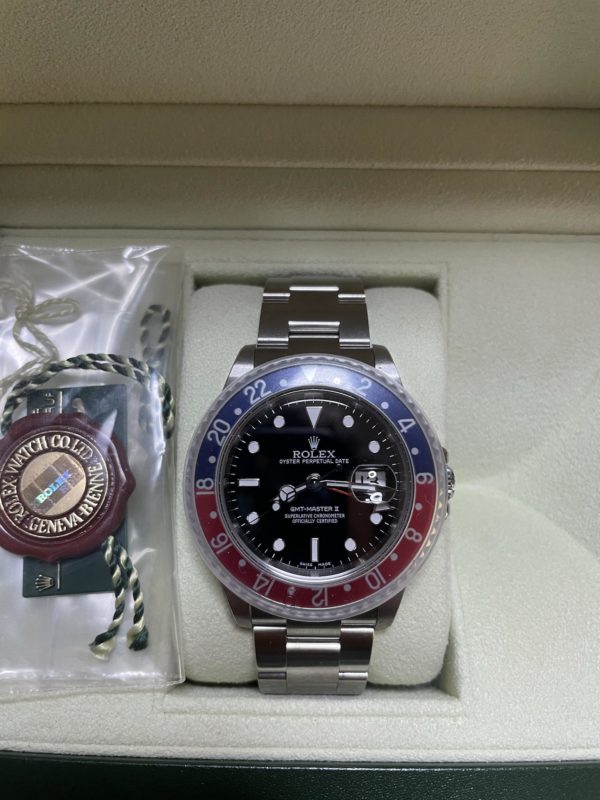 2007 Rolex GMT-Master II 16710 “Pepsi” Unworn and Unsized with Full Factory Stickers